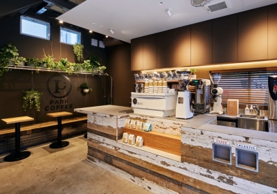 【東京　古材の施工例】PARK COFFEE @東京都品川区大井町