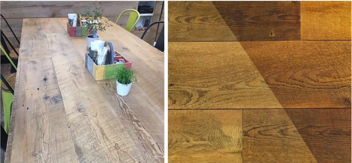 USボートブラウンテーブル天板