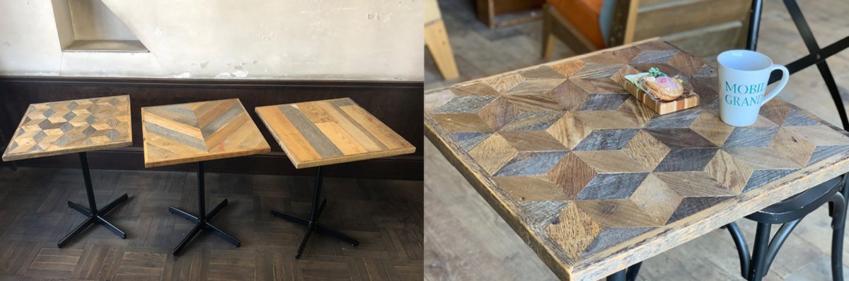 古材テーブル　規格品