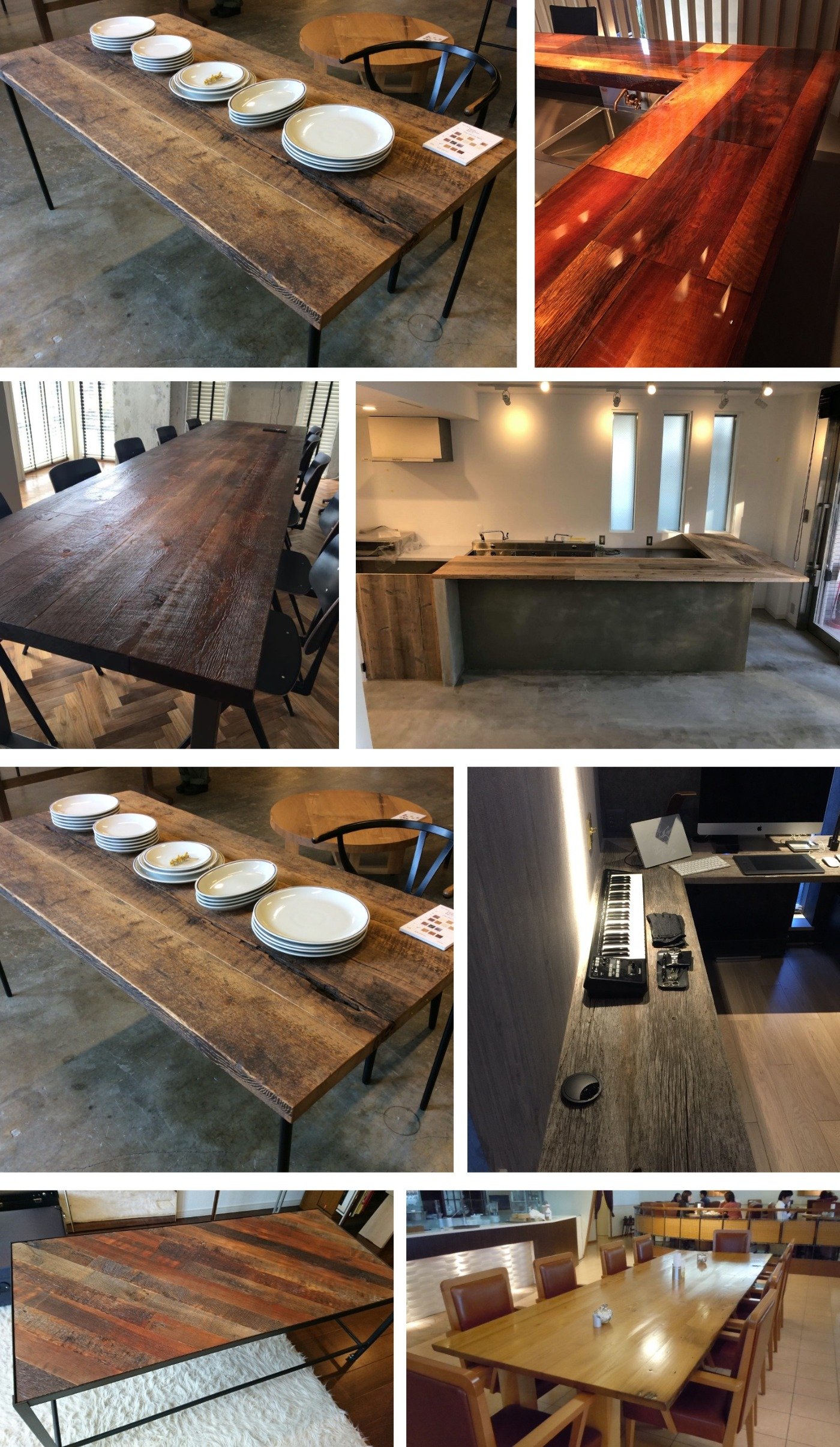 古材カウンター テーブル用天板 古材家具 古材カウンター テーブル 小物 古材商品一覧 古材販売 不燃古材 古材フローリング 古材日和